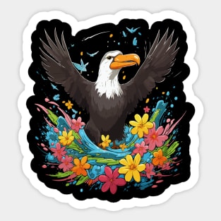 Albatross Happiness Sticker